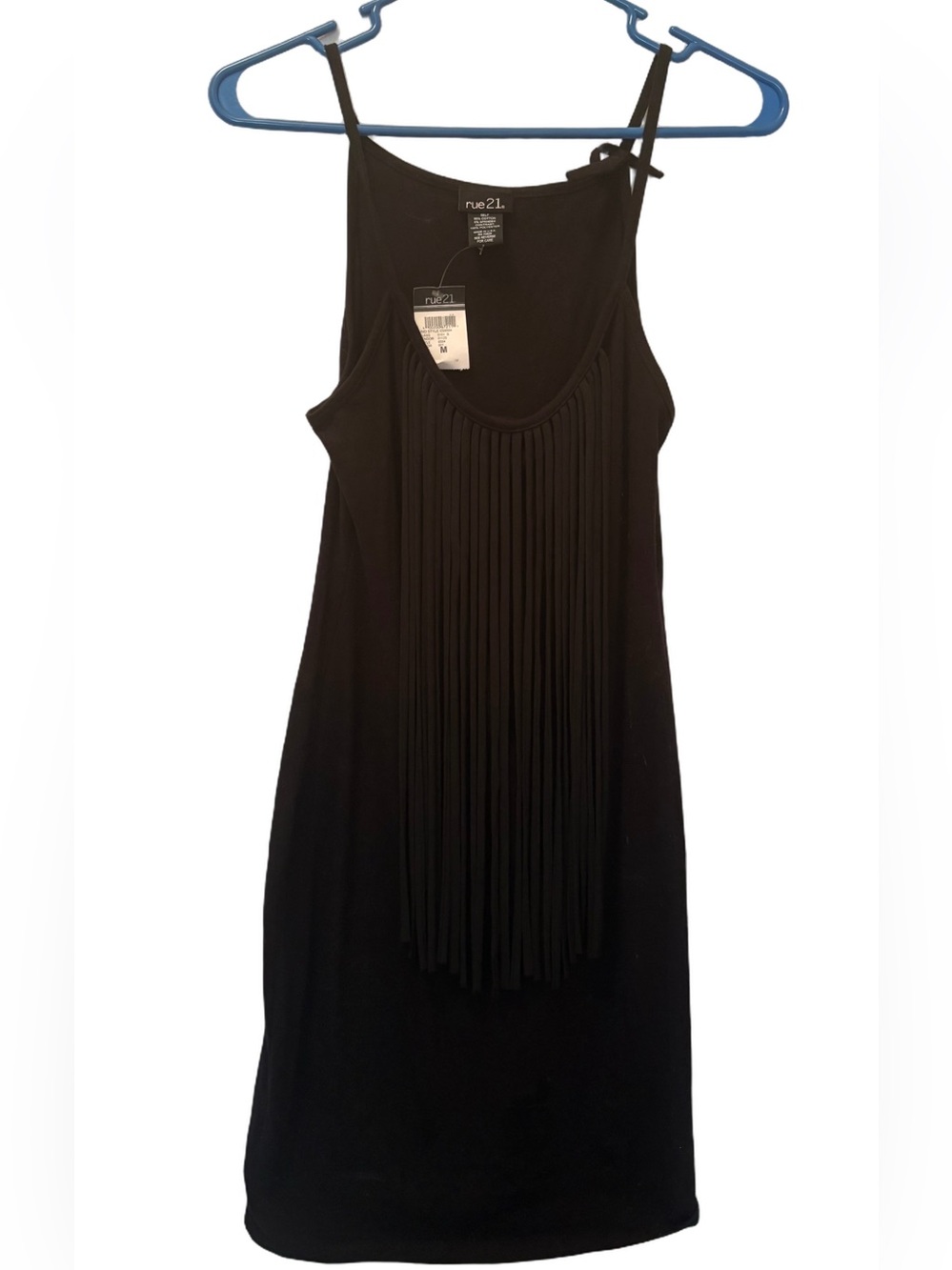 Rue21 Black Fringe Mini Dress